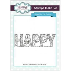 Creative Expressions Stamps to die for Happy Hearts & Flowers Stamp