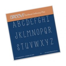 Claritystamp - Uppercase Letters A6 Groovi Baby Plate