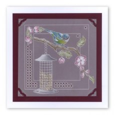 Claritystamp Ltd Small Bird With Branch A6 Groovi Baby Plate