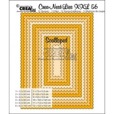Crea-Nest-Lies XXL no. 56 Scalloped rectangles