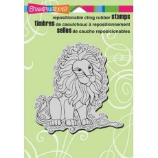 Stampendous Cling Rubber Stamp - Penpattern Lion