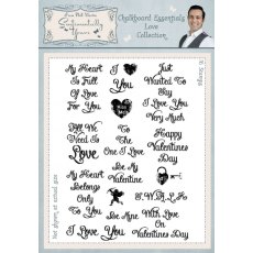 Phill Martin Chalkboard Essentials Love Collection Stamp
