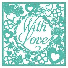 First Edition 6X6 Craft a Card With Love Die