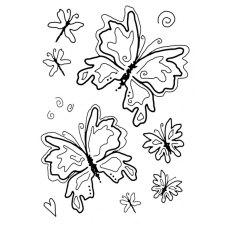 Woodware - Clear Magic - Tatty Butterflies Stamp