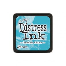 Tim Holtz Distress Mini Ink Pad - Broken China - 4 For £11.49