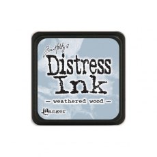 Tim Holtz Distress Mini Ink Pad - Weathered Wood - 4 For £11.49