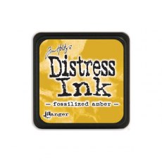 Tim Holtz Distress Mini Ink Pad - Fossilized Amber - 4 For £11.49