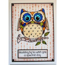 Woodware Stamps - Clear Magic - Mosaic Owl