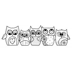 Woodware Stamps - Clear Magic - Owls