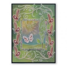 Claritystamp Ltd Happiness Is A Butterfly A5 Groovi Plate