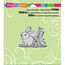Stampendous Rubber Stamp Cling - Garden Hare
