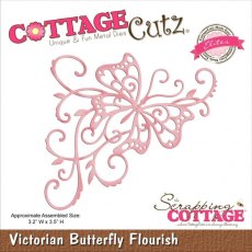CottageCutz Die - Victorian Butterfly Flourish