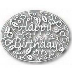 Tutti Designs - Happy Birthday Oval Die