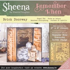 Sheena 'Remember When' Stencils - Brick Doorway