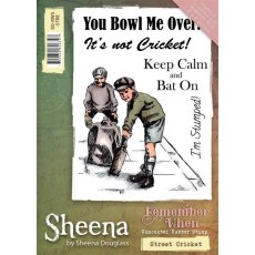 Sheena Douglass 'Remember When' A6 Stamp - Street Cricket