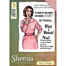Sheena Douglass 'Remember When' A6 Stamp - What a Woman