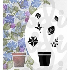 Card-io Stamps - Potted Petunia