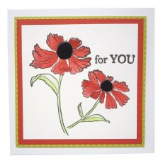 Woodware - Clear Magic Stamps - Bold Blooms Erica