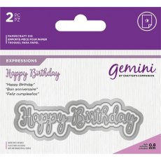 Gemini Expressions - Happy Birthday Die