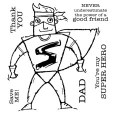 Woodware - Clear Magic Stamps - Super Hero
