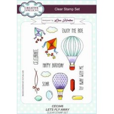 Lisa Horton A5 Clear Stamp - Let's Fly Away