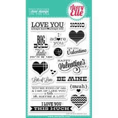 Avery Elle Lots of Love Clear Stamp Set
