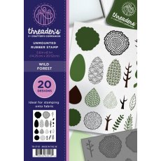 Threaders - A5 Rubber Stamp - Wild Forest