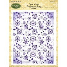 JustRite Cling Background - Snow Days Stamp