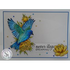 Crafter's Companion A6 Unmounted Rubber Stamp - In Full Bloom
