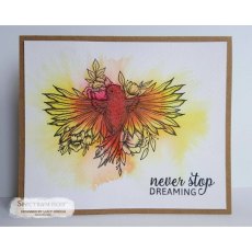 Crafter's Companion - Stacey Barras A6 Unmounted Rubber Stamp - Find Your Wings