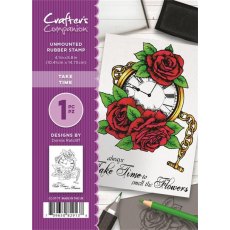 Crafter's Companion Donna Ratcliff A6 Unmounted Rubber Stamp - Take Time