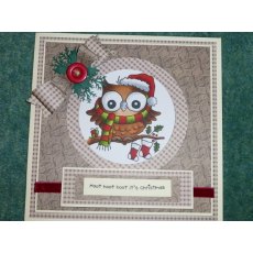 Woodware - Clear Magic Stamp Set - Owl Christmas