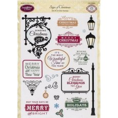 JustRite Signs of Christmas A5 Stamps Set