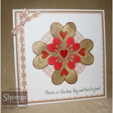 Sheena Douglass Create a Flower Die and Stamp Set - Heart Petals
