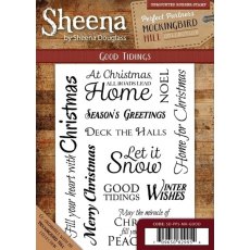 Sheena Douglass Perfect Partner Mockingbird Hill A6 Unmounted Rubber Stamps - Good Tidings