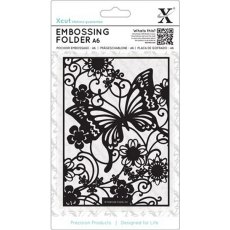 Docrafts A6 Embossing Folder - Butterfly Meadow