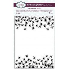 Creative Expressions 5x7 Embossing Folder - Sparkle Flakes by Sue Wilson