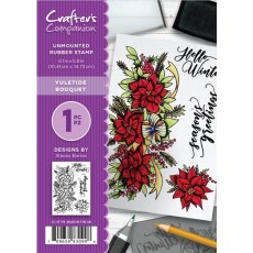 Crafter's Companion Christmas A6 Rubber Stamp - Yuletide Bouquet