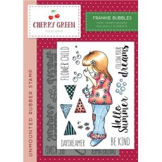 Cherry Green A6 Stamp - Frankie Bubbles