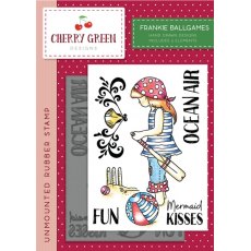 Cherry Green A6 Stamp - Frankie Ballgames
