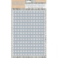Nordic Christmas A4 Embossing Folder Christmas Jumper