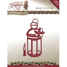 Amy Design Christmas Greetings Lantern Die Set