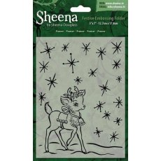 Sheena Douglass 5'x7' Xmas Folder - Prancer