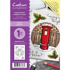 Crafter's Companion A6 Unmounted Rubber Stamp - Dear Santa