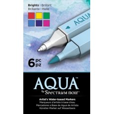 Spectrum Noir Aqua Markers 6pk - Brights