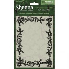 Sheena Douglass 5x7 Inch Embossing Folder More Mistletoe
