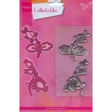 Marianne Design Collectables Die with Stamp - Flowers COL1305