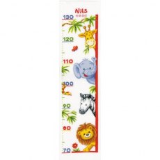 Vervaco Height Chart Zoo Animals Counted Cross Stitch Kit