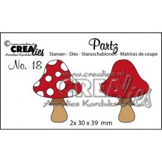 Crealies Partz Dies 18 - Mushrooms B CLPartz18