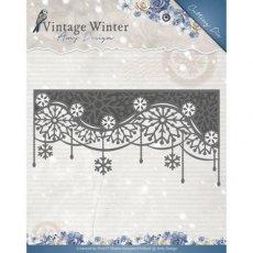 Amy Design Vintage Winter Snowflake Swirl Edge